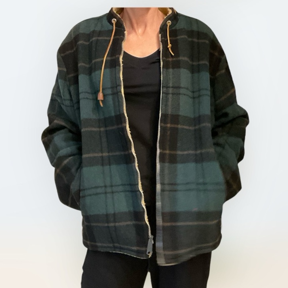 Vintage Jacket by Towncraft, Heavy Fleece Lining, Zip Front, Side Pockets, Sz S - Picture 13 of 15
